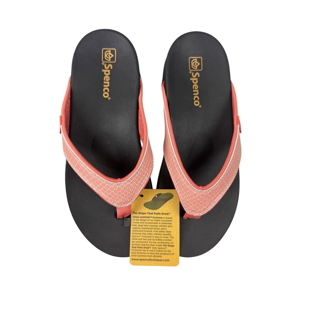 Waco Shoe Company Spenco Women's Shoreline Snake FlipFlop, Terra Cotta, 6.5 Wide - Picture 7 of 9